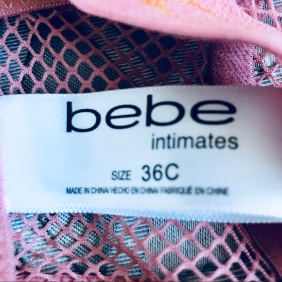 NWT Bebe Long PaddedLong Bra 38C - Picture 7 of 7